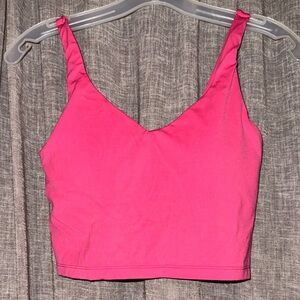 OFFLINE By Aerie Real Me Low Key
Longline Sports Bra Tank Solar Pink M